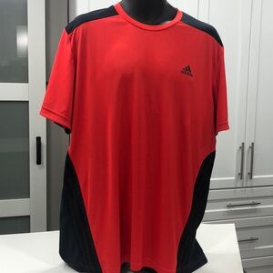 2 for $30 - Adidas Men's ClimaCool T-Shirt - Red and Black - Size XL
